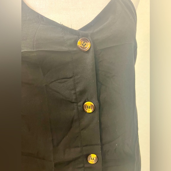 NWOT - BLENCOT Women's Button Down V Neck Strappy Tank Top - Picture 4 of 7